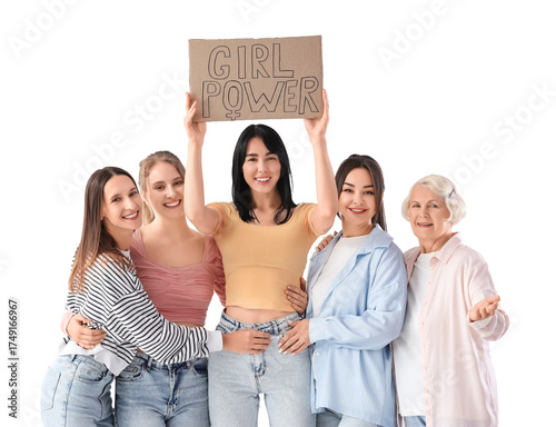Group of beautiful women ho...