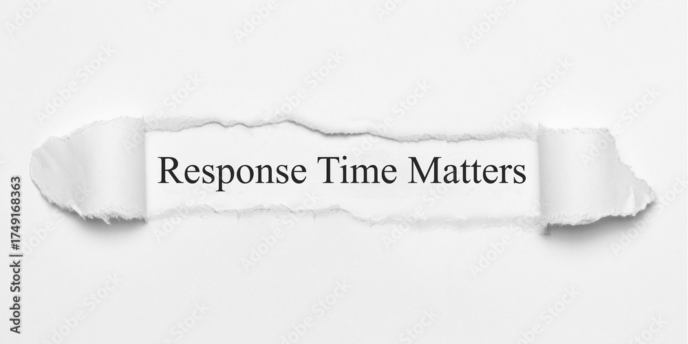 Fototapeta premium Response Time Matters 