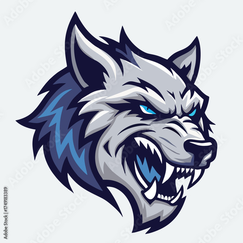 design logo icon mascot illustration character  wolf