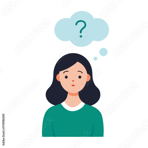 vector illustration of a woman