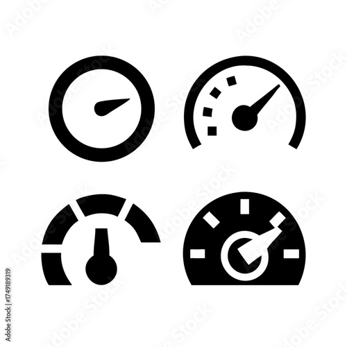 Set of various gauges for measuring parameters