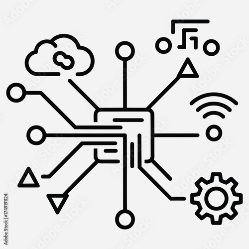Digital Technology Connection A Futuristic Outline of Cloud Computing, Circuitry, and Innovation