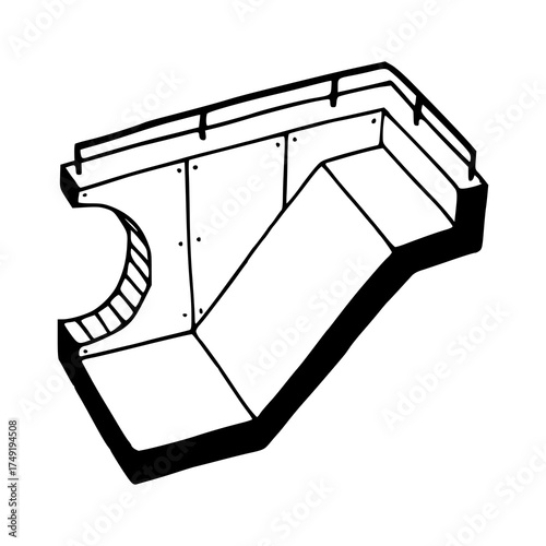 universal design: modern access ramp illustration