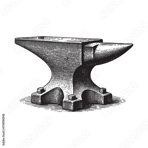 Blacksmith's Tool Engraving Style