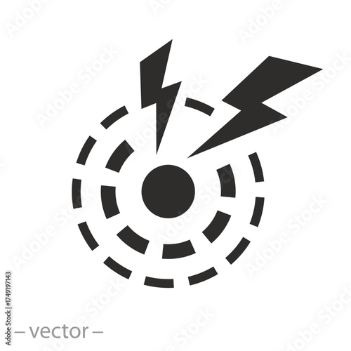 Spasm sign. Pain Icon. Vector Illustration