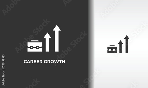 Career Growth Vector, Icon Or Logo Sign Isolated Symbol Illustration