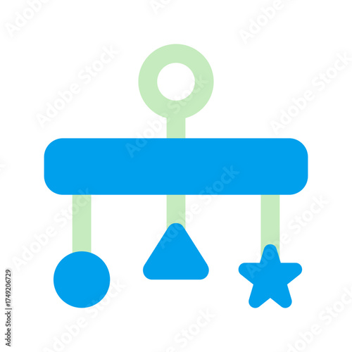 crib toy duo tone icon