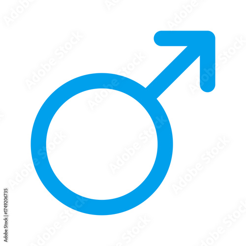 male gender duo tone icon