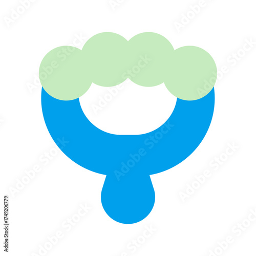 rattle duo tone icon