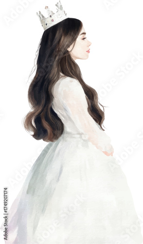 bride in white dress