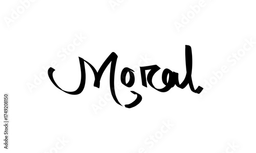 Moral Text design