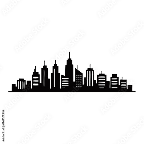 City skyline silhouette vector
