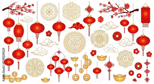 decoration with lanterns