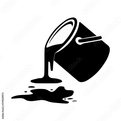 spilled paint can icon