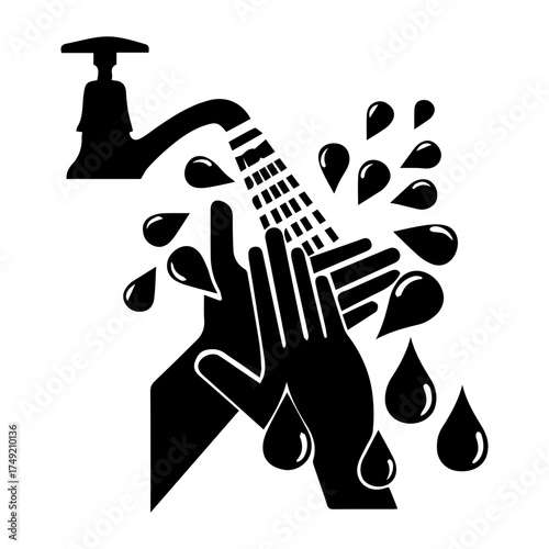 Washing hands icon