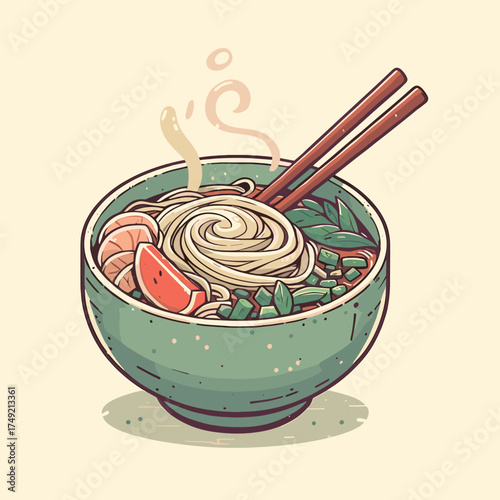 Bowl of pho soup