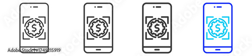 Investment Optimization Icon Set Collection in Creative Outline Style for Business Featuring Multiple Thickness Variations Perfect for Mortgage Backed Security
