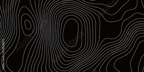 Abstract black and white background pattern with a swirling motion texture and light curve design