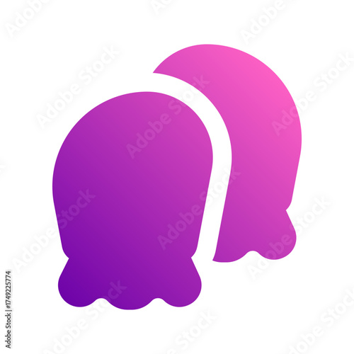 baby gloves gradient icon