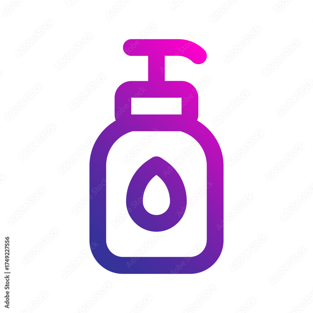 Obraz premium shampoo gradient icon