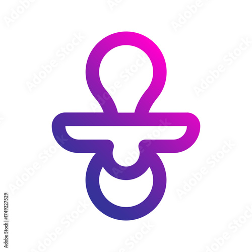 pacifier gradient icon