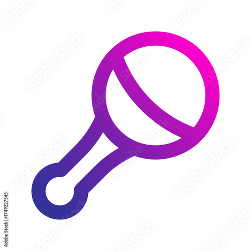 rattle gradient icon