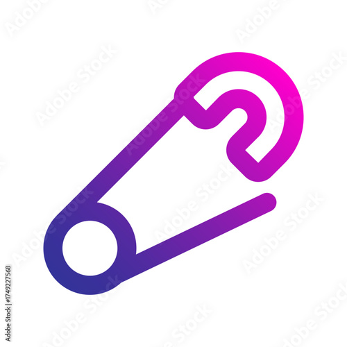 safety pin gradient icon