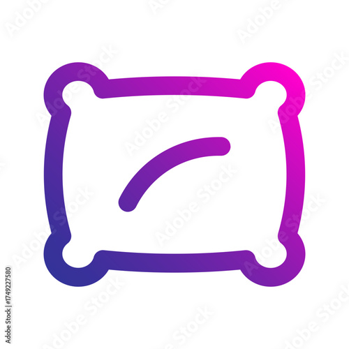 pillow gradient icon