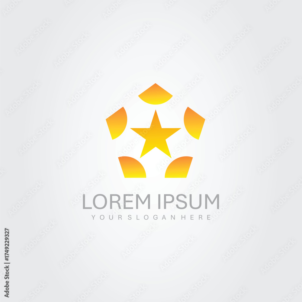 Obraz premium abstract star logo