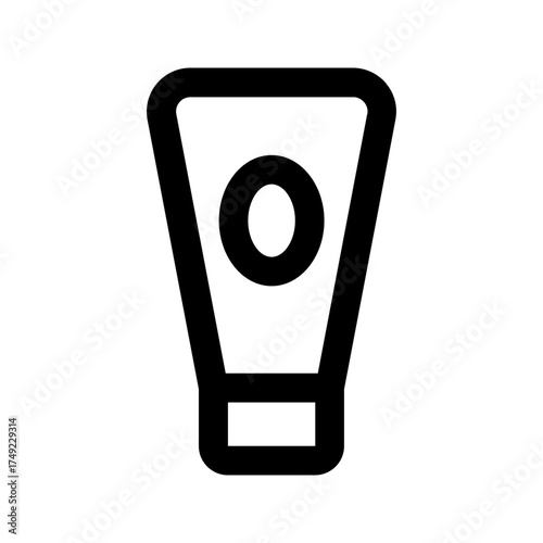 baby cream line icon