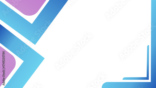 A creative background featuring purple circular shapes and blue interlocking ribbons. Ideal for tech, design, or corporate visuals needing a modern, vibrant and energetic mood. With copy space area