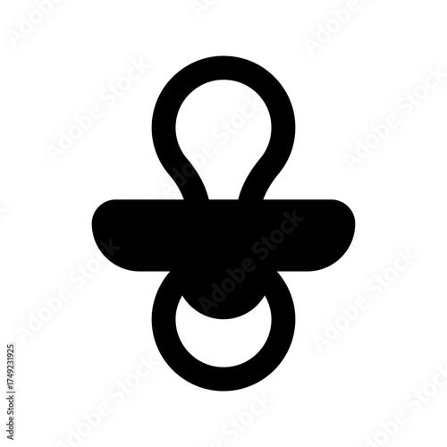pacifier line icon