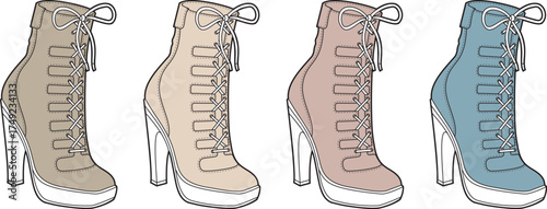 Chic Heeled Boot Collection Fashionable Ankle Boot Designs in Neutral Colors