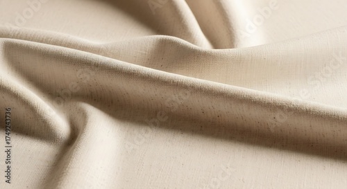 Neutral toned fabric with gentle undulation displaying subtle texture detail