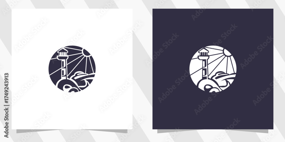Fototapeta premium holiday cruise logo design vector