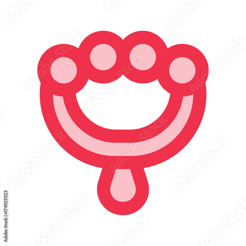 rattle outline fill icon