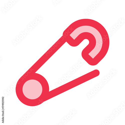 safety pin outline fill icon