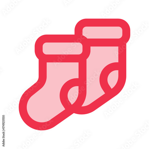 sock outline fill icon