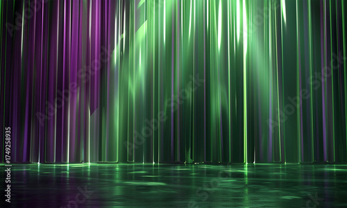 Emerald Glass Texture with Light Reflections – Modern Abstract Background