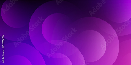 Abstract Purple Gradient Circles Background. Modern Futuristic Design