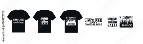 Motivational Typography T-Shirt Bundle | Minimal & Trendy.