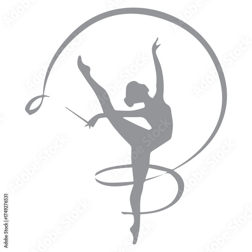Rhythmic Gymnastics Silhouette