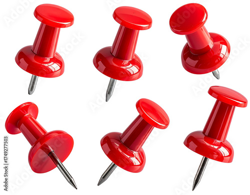 red push pin