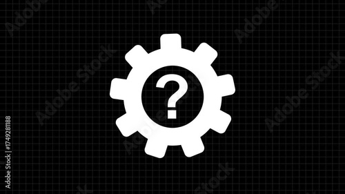 Abstract background illustration with a 3d gear icon on a metal internet button symbolizing technology and engineering business concept