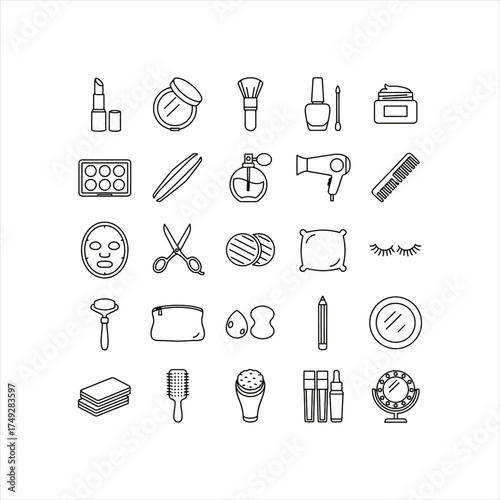 Chic beauty and self-care essentials for the modern woman's stylish routine, perfect for lifestyle blogs and fashion designs