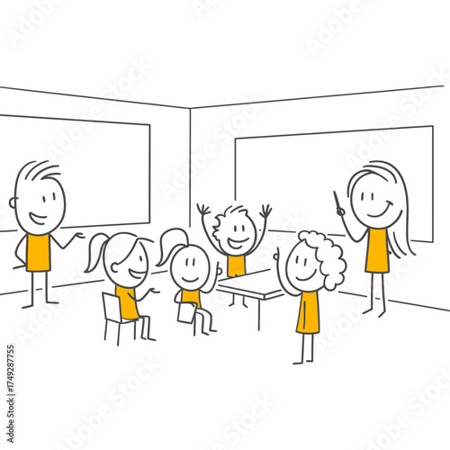Sharing Knowledge in the Classroom Moments When a Teacher Enthusiastically Conveys New Ideas to Students.