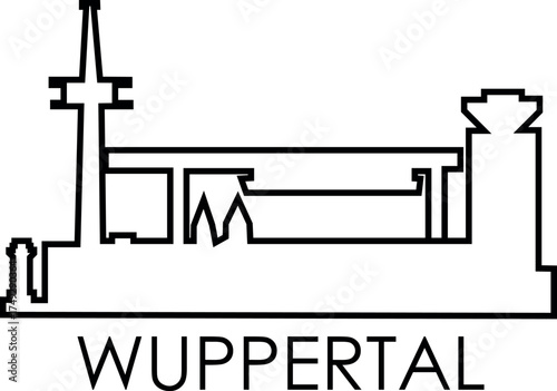 A collection of modern flat vector icons representing the main cities of Germany, including Berlin, Munich, Hamburg, Frankfurt, Cologne, Stuttgart, and more. Each city icon features famous landmarks a