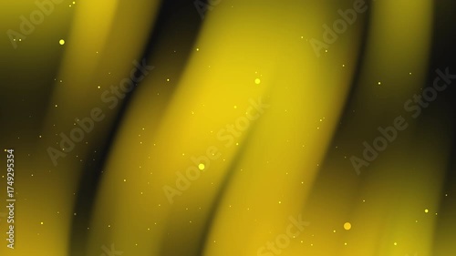 Abstract background with vibrant yellow and black streaks and dots for modern designs, backgrounds, digital art, and creative projects.