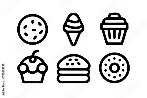 Collection of various sweet desserts