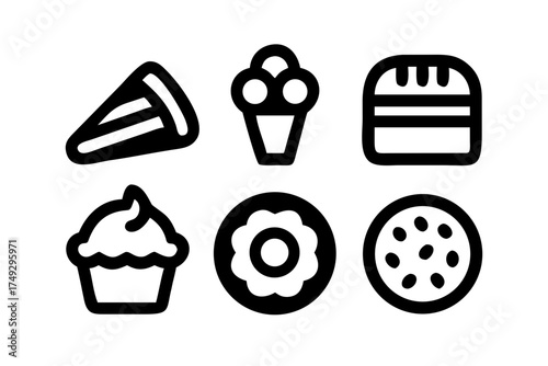 Assortment of various sweet desserts